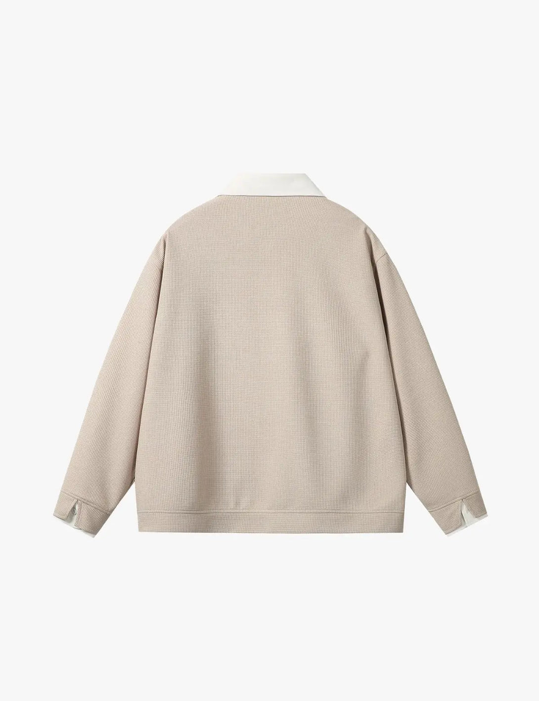 Fullneat V-Neck Long Sleeve Pullover - Back