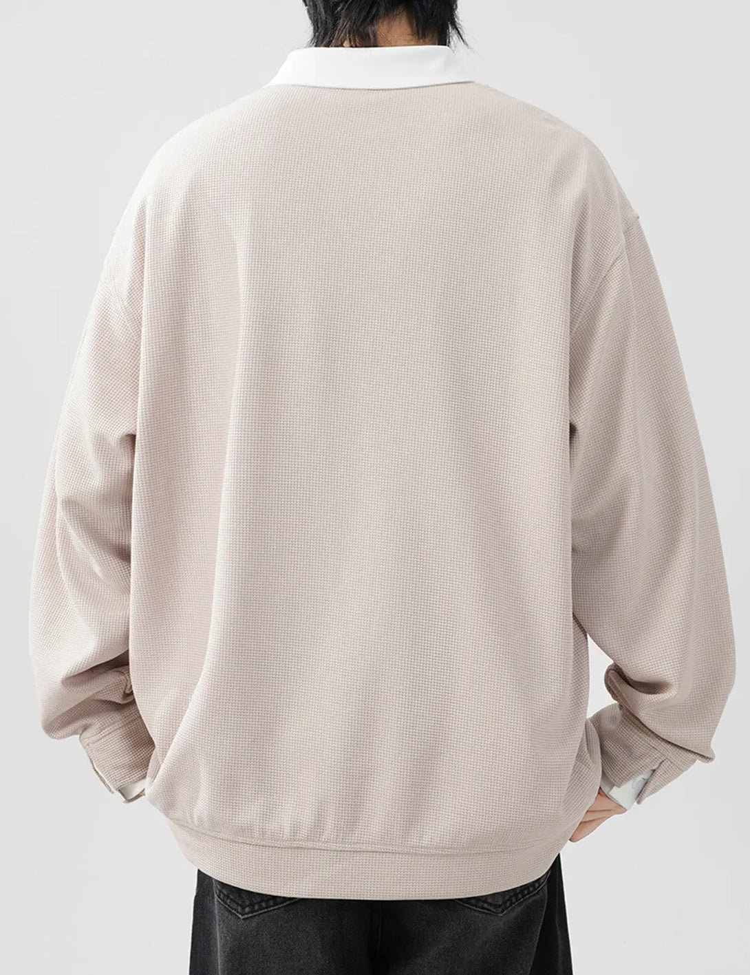 Fullneat V-Neck Long Sleeve Pullover - Model Shown