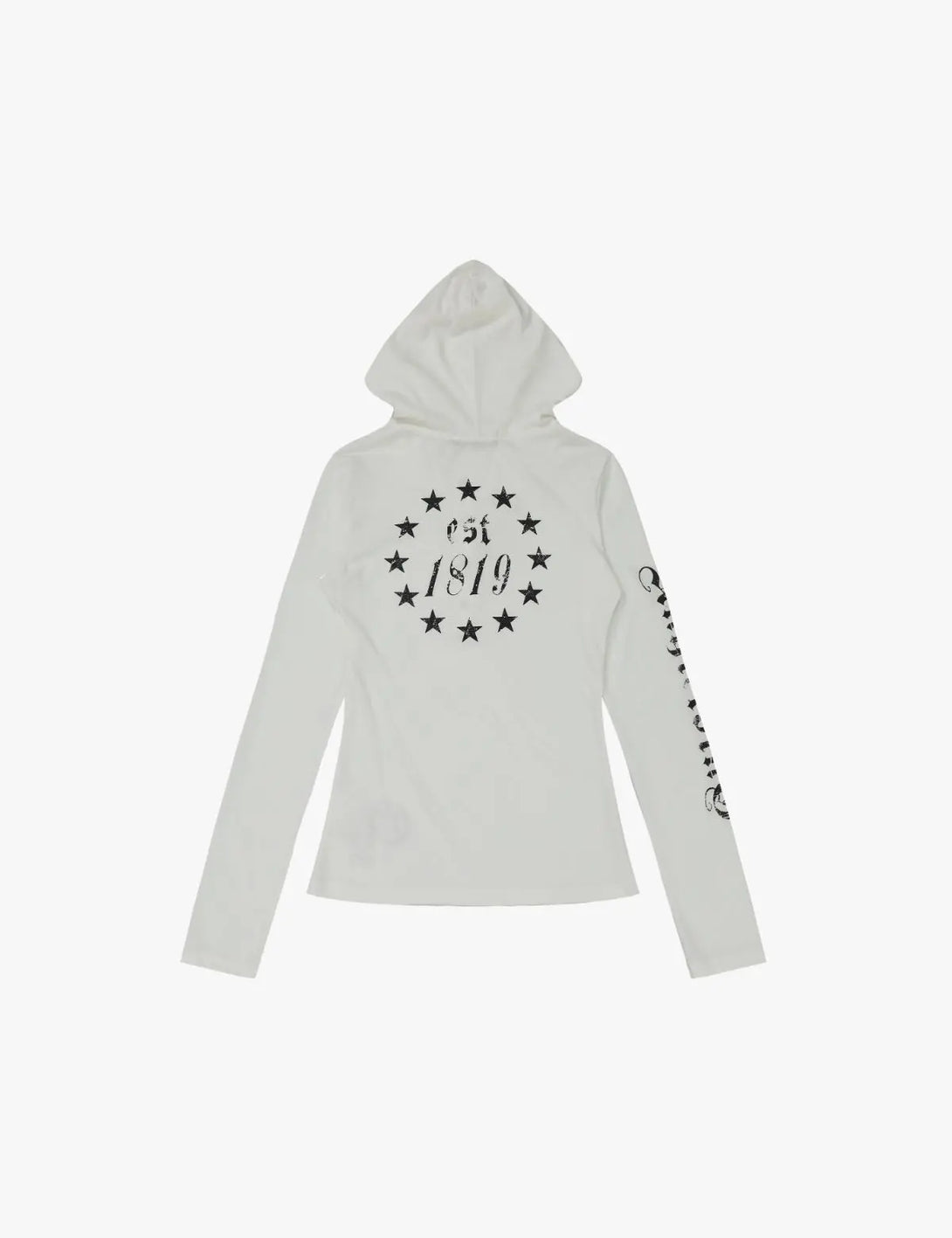 Fullneat Vintage 1819 Star Hoodie - White