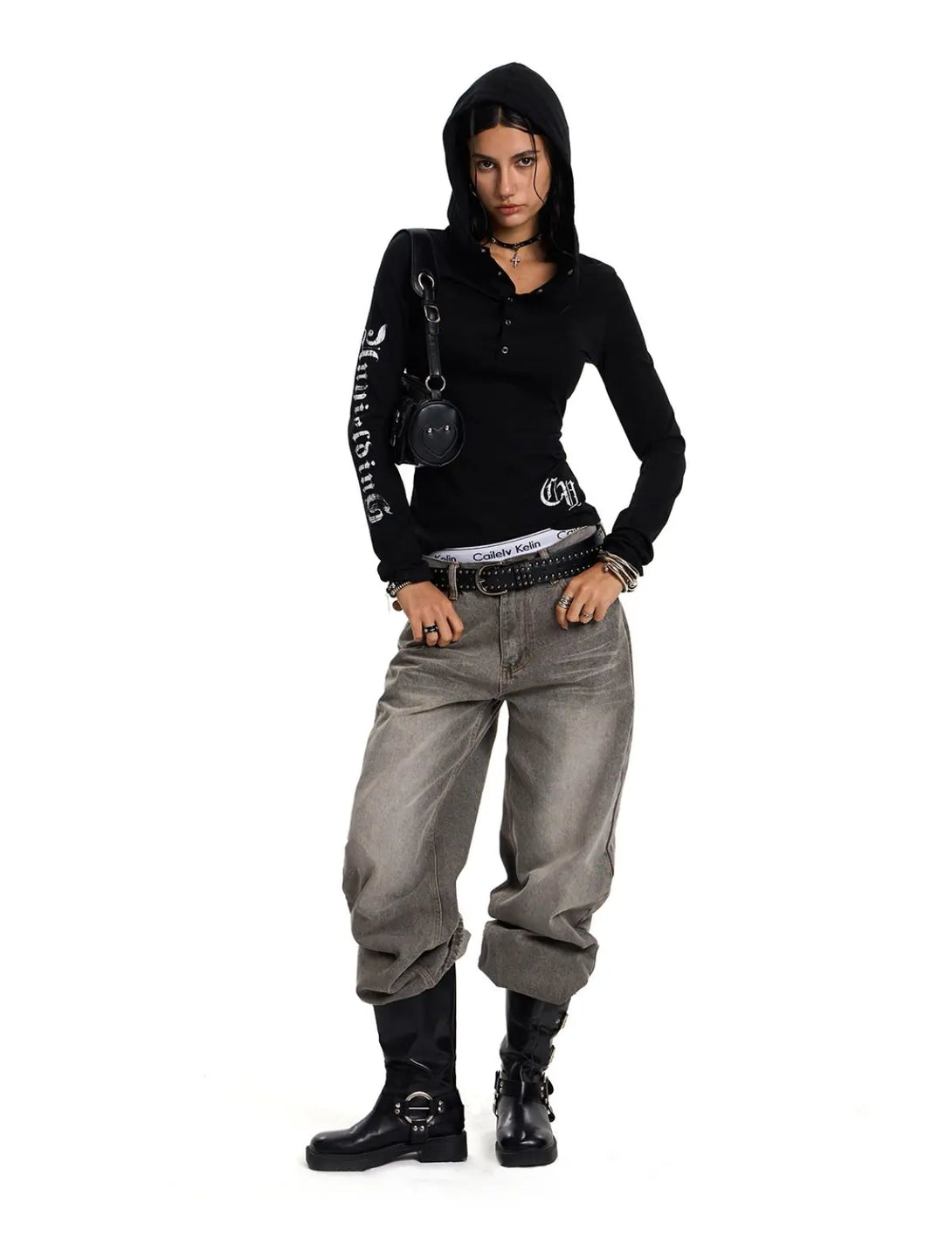 Fullneat Vintage 1819 Star Hoodie - Model Shown