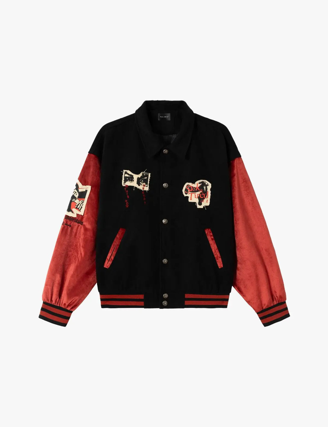 Fullneat Vintage Americana Baseball Jacket