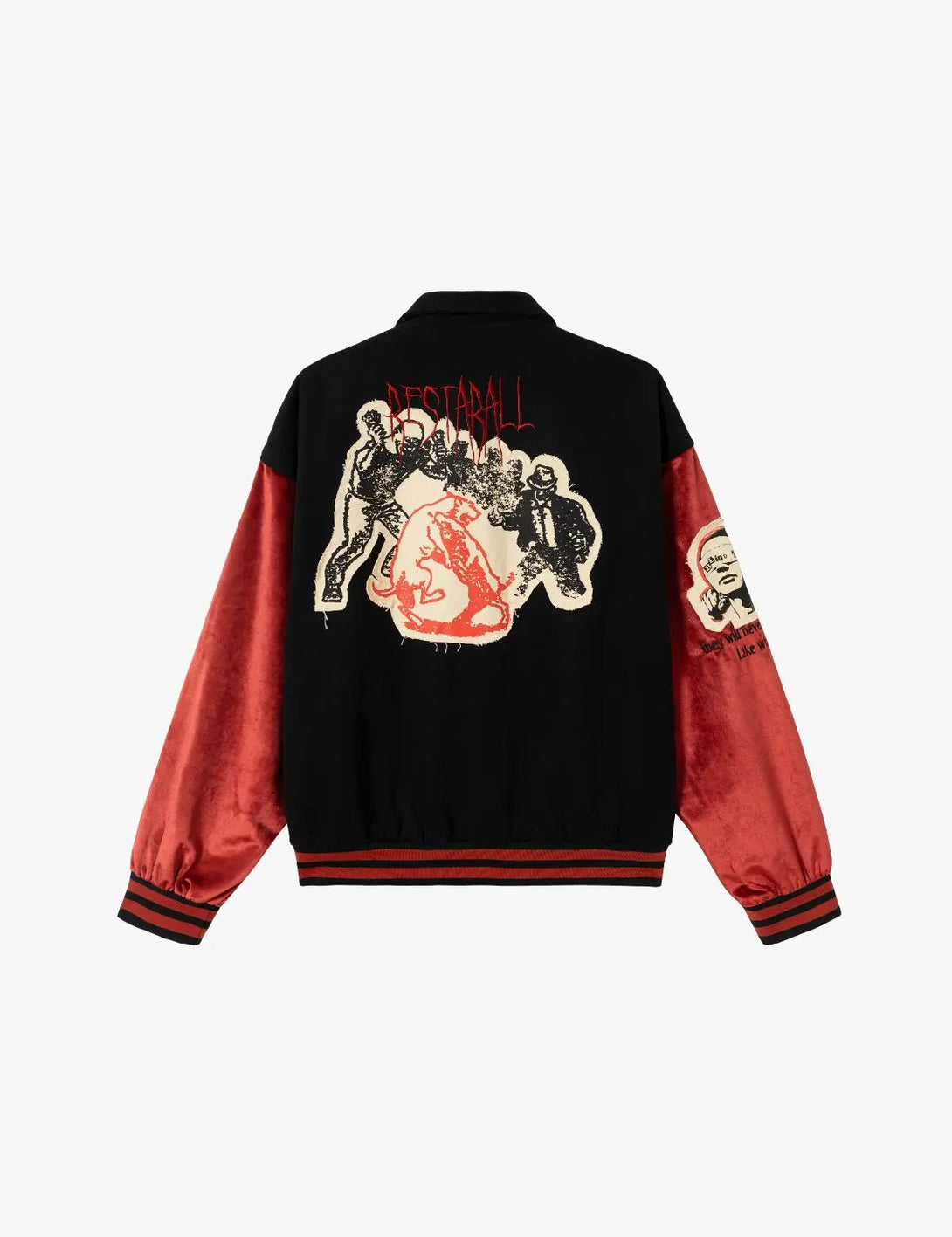 Fullneat Vintage Americana Baseball Jacket