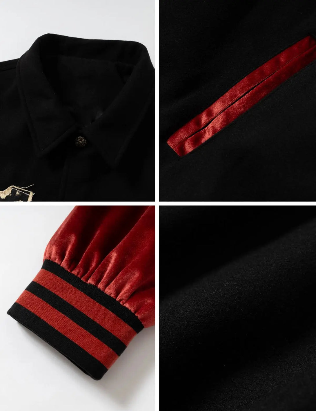 Fullneat Vintage Americana Baseball Jacket