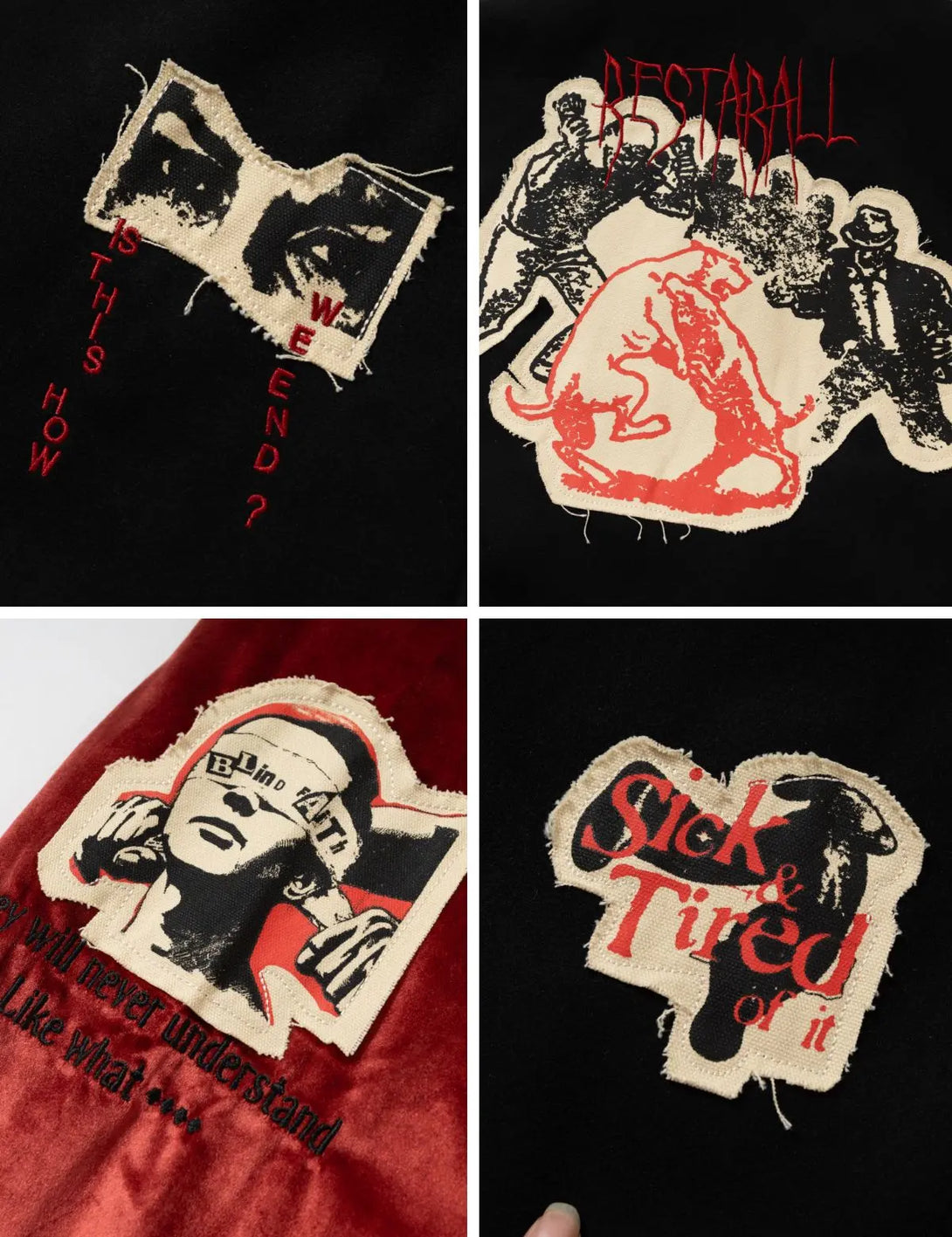 Fullneat Vintage Americana Baseball Jacket