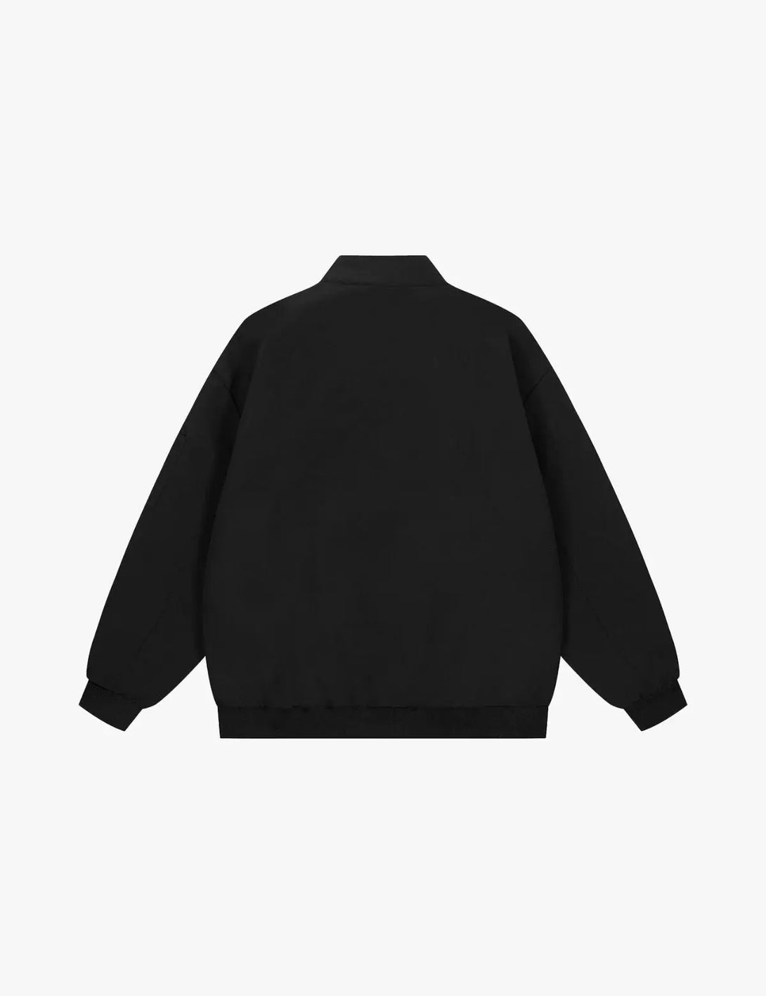 Fullneat Vintage Black Bomber Jacket - Back