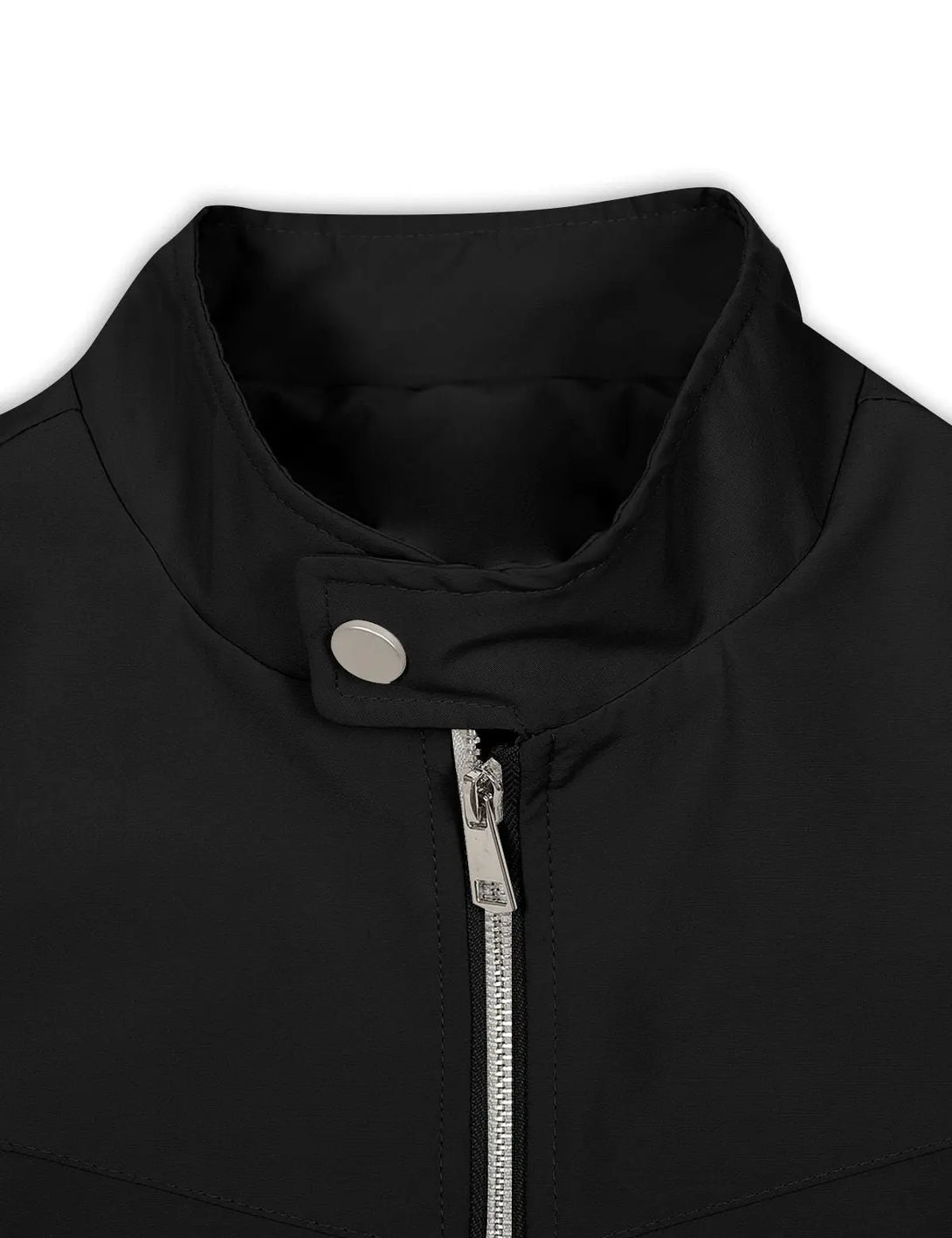 Fullneat Vintage Black Bomber Jacket - Details