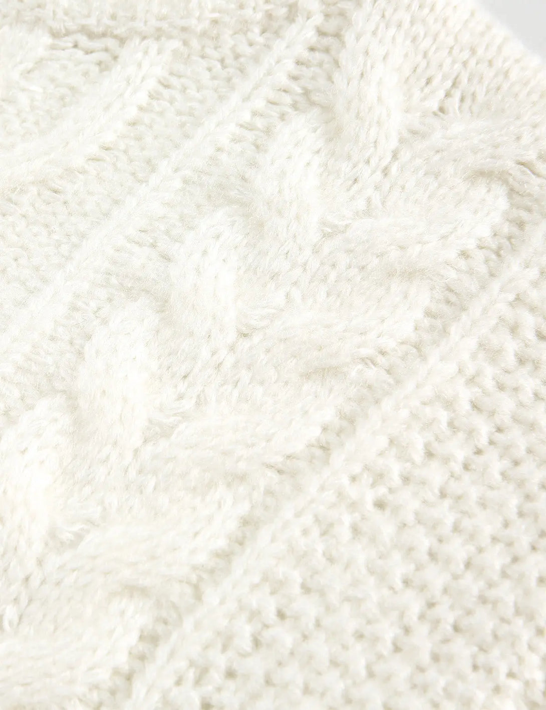 Fullneat Vintage Cable Knit Sweater - Details
