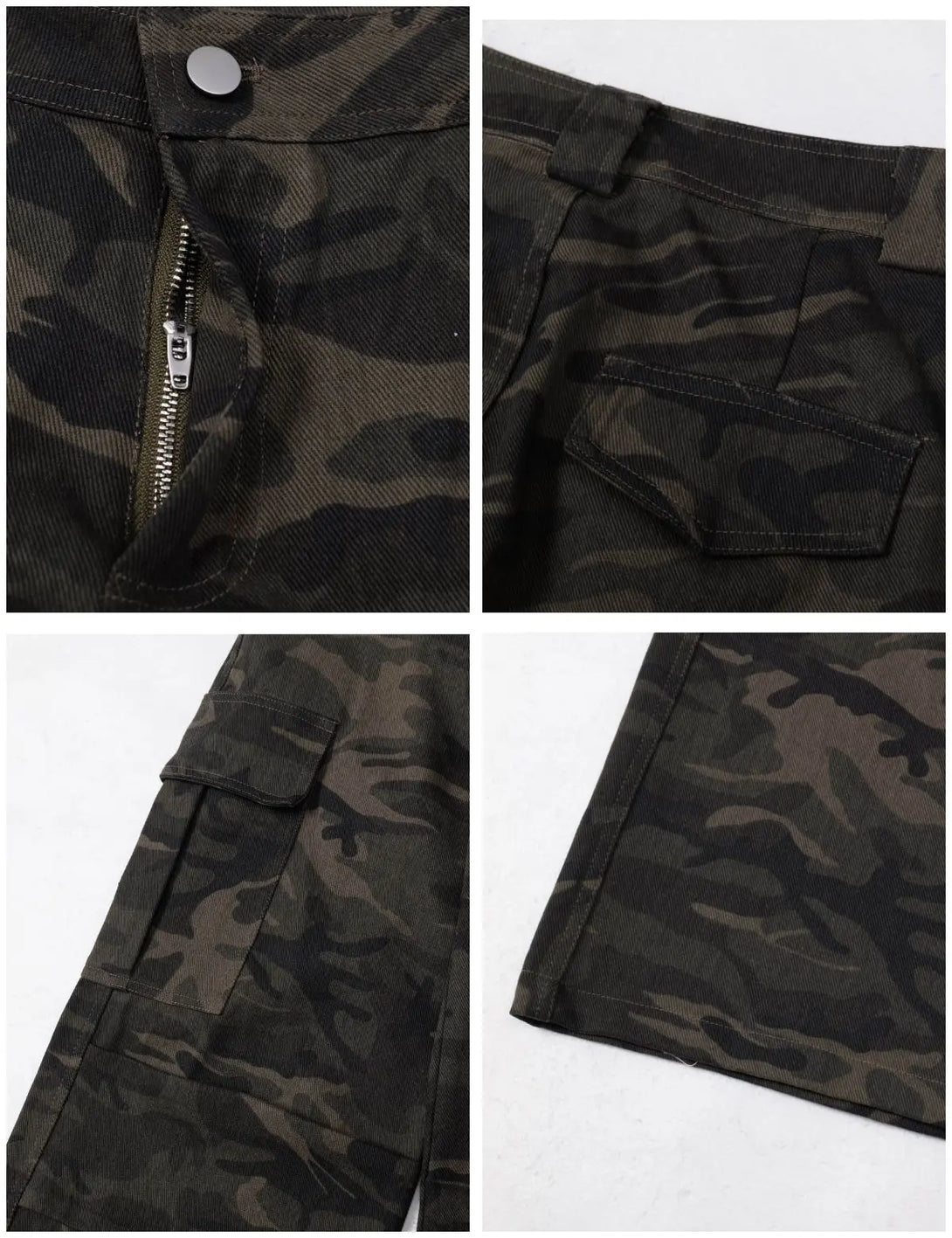 Fullneat Vintage Camo Cargo Pants - Details