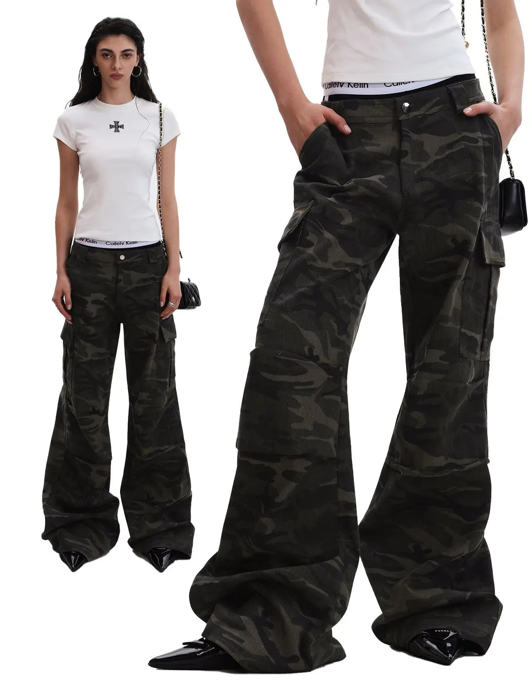 Fullneat Vintage Camo Cargo Pants 