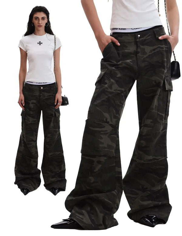 Fullneat Vintage Camo Cargo Pants 