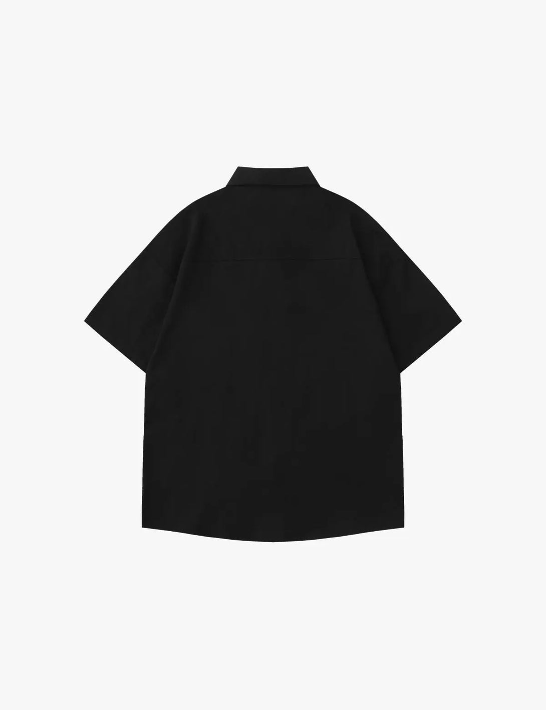 Fullneat Vintage Chained Neck Tie Shirt - Black