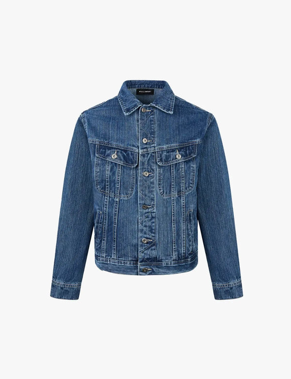 Fullneat Vintage Classic Blue Denim Jacket 