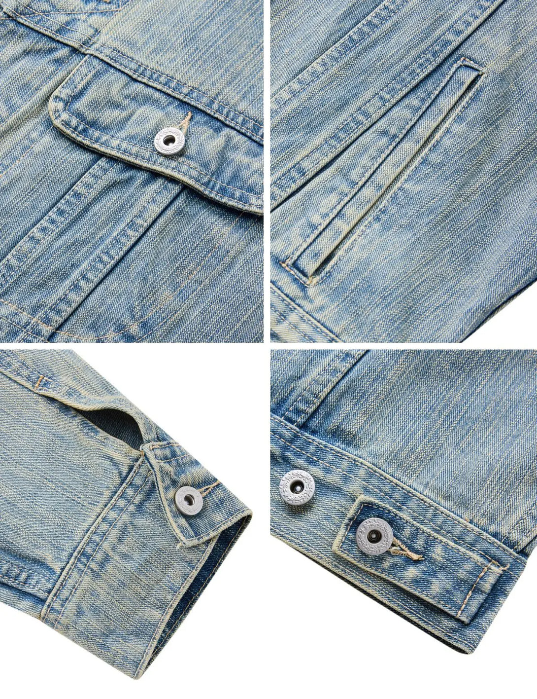 Fullneat Vintage Classic Blue Denim Jacket 