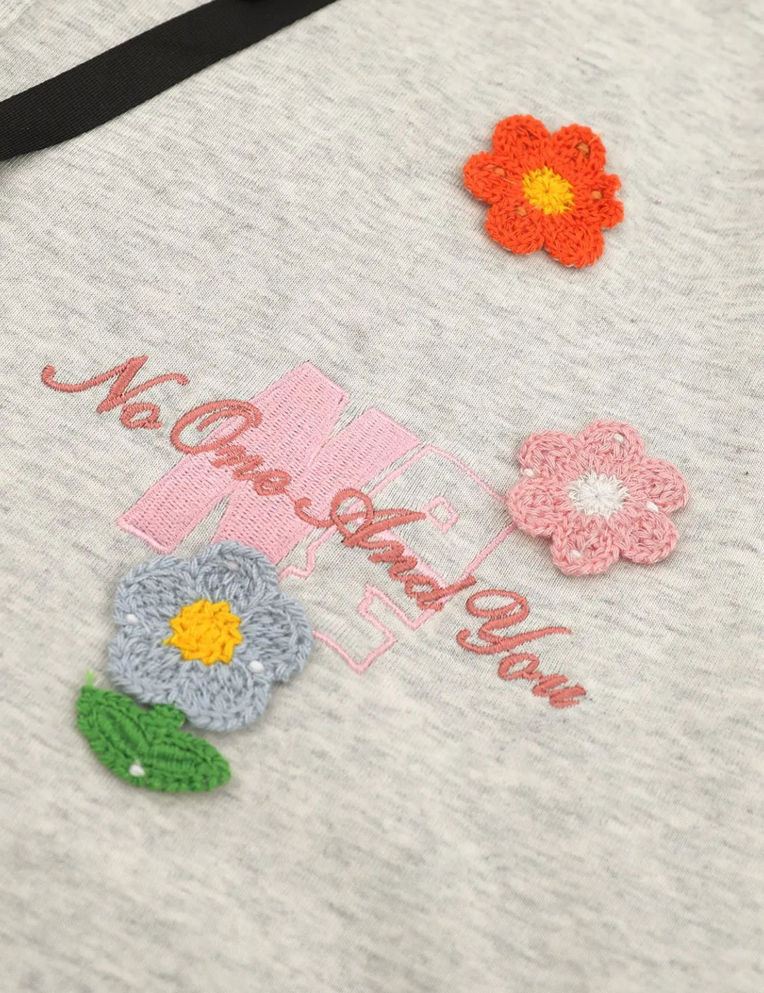 Fullneat Vintage Collar Floral Patch Polo Shirt -  Details