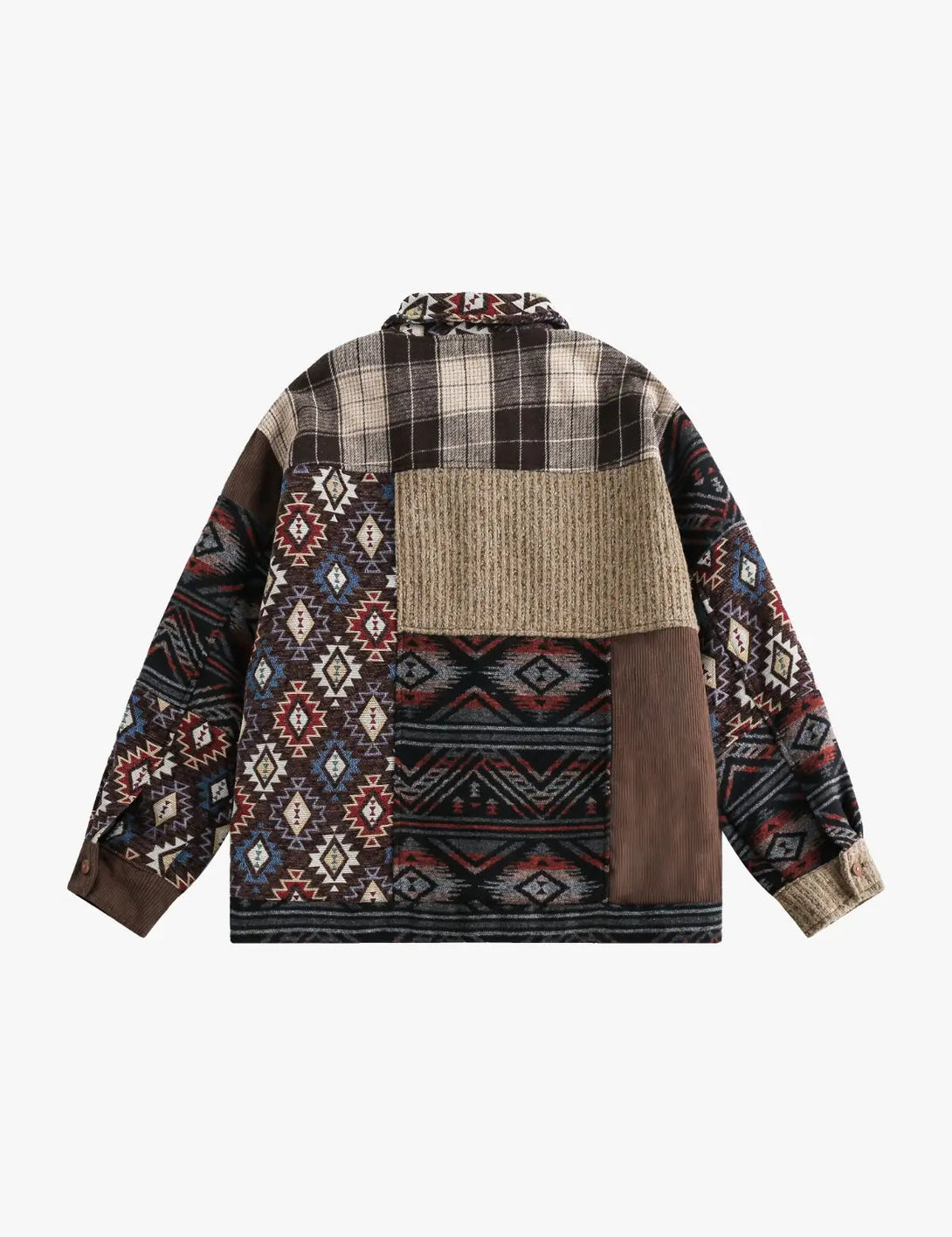 Fullneat Vintage Ethnic Style Patchwork acket 
