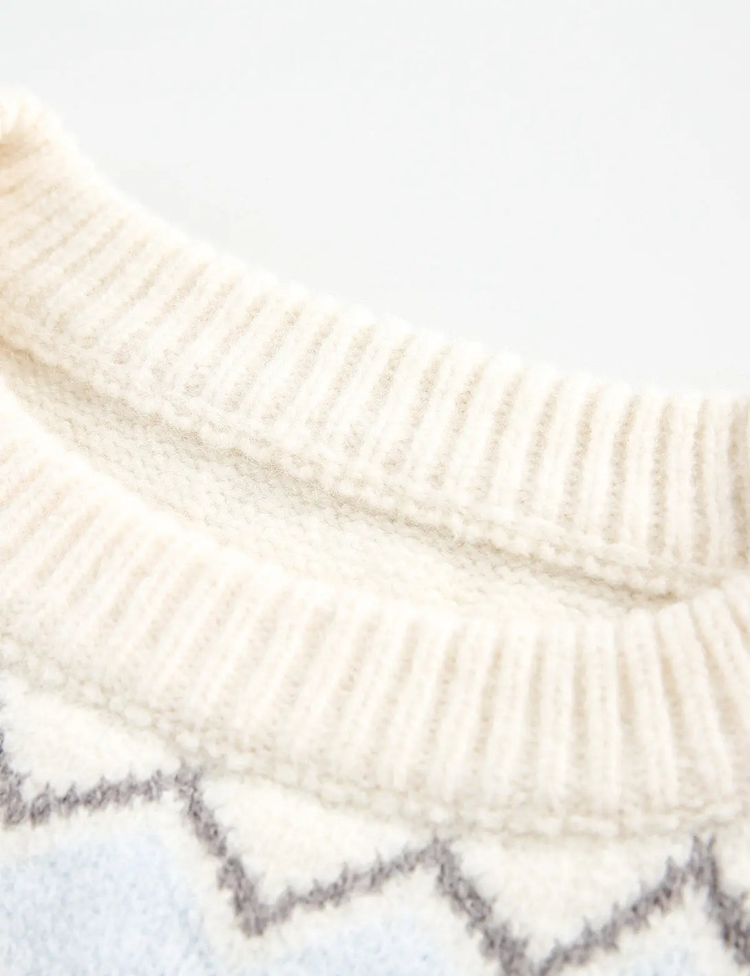 Fullneat Vintage Fair Isle Pullover Sweater - Details