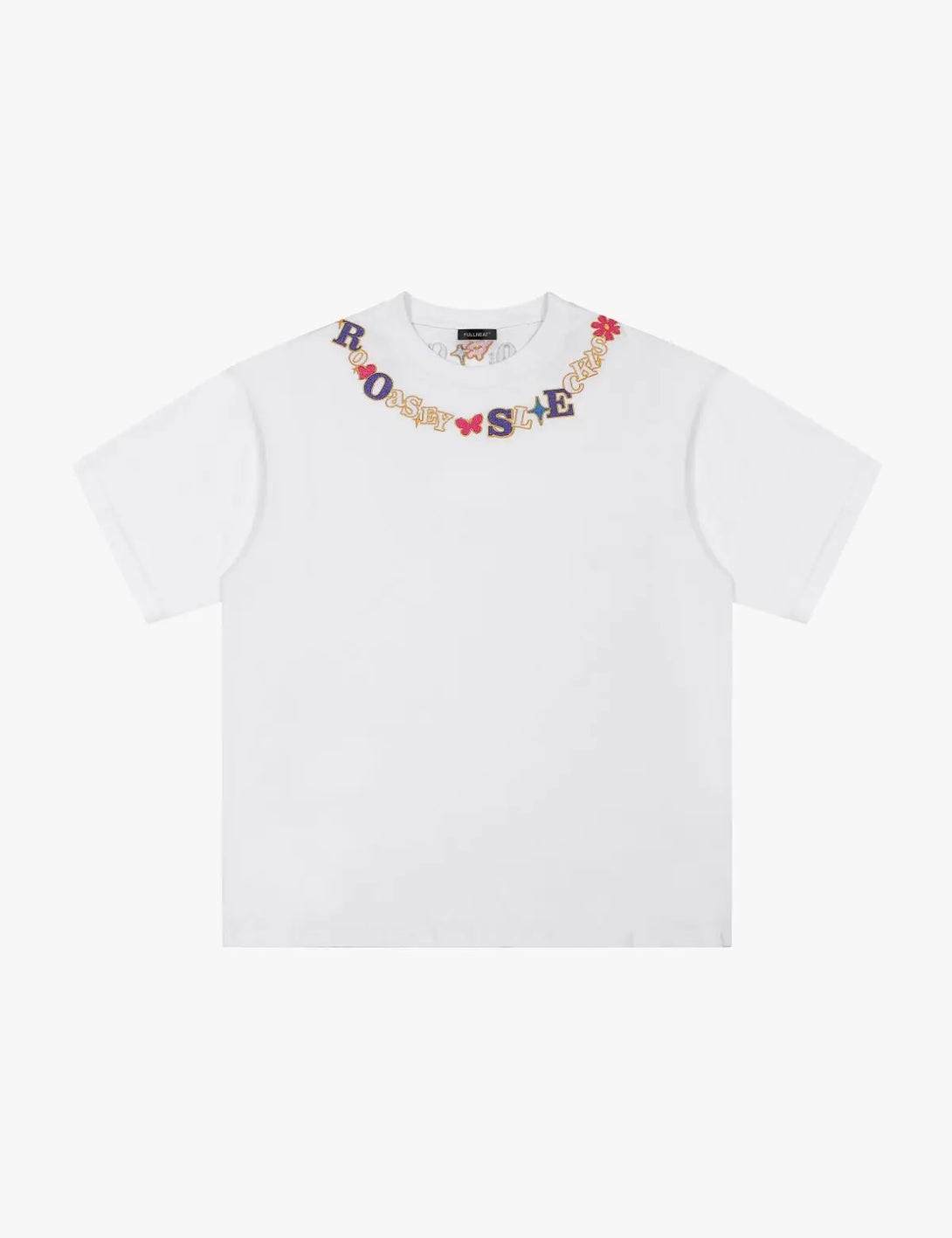 Fullneat Vintage Floral Graphic Tees - White