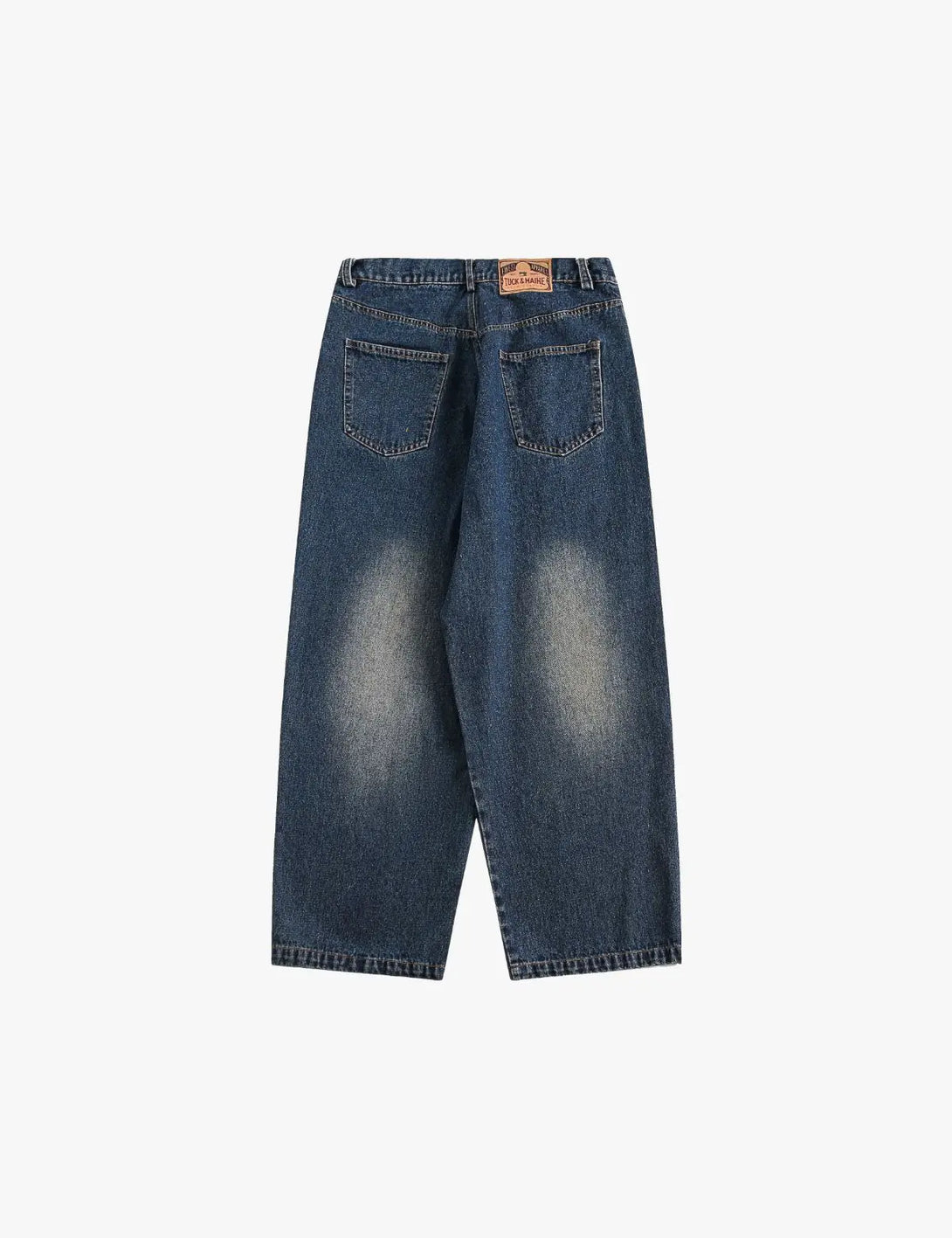 Fullneat Vintage Graffiti Wide Leg Jeans
