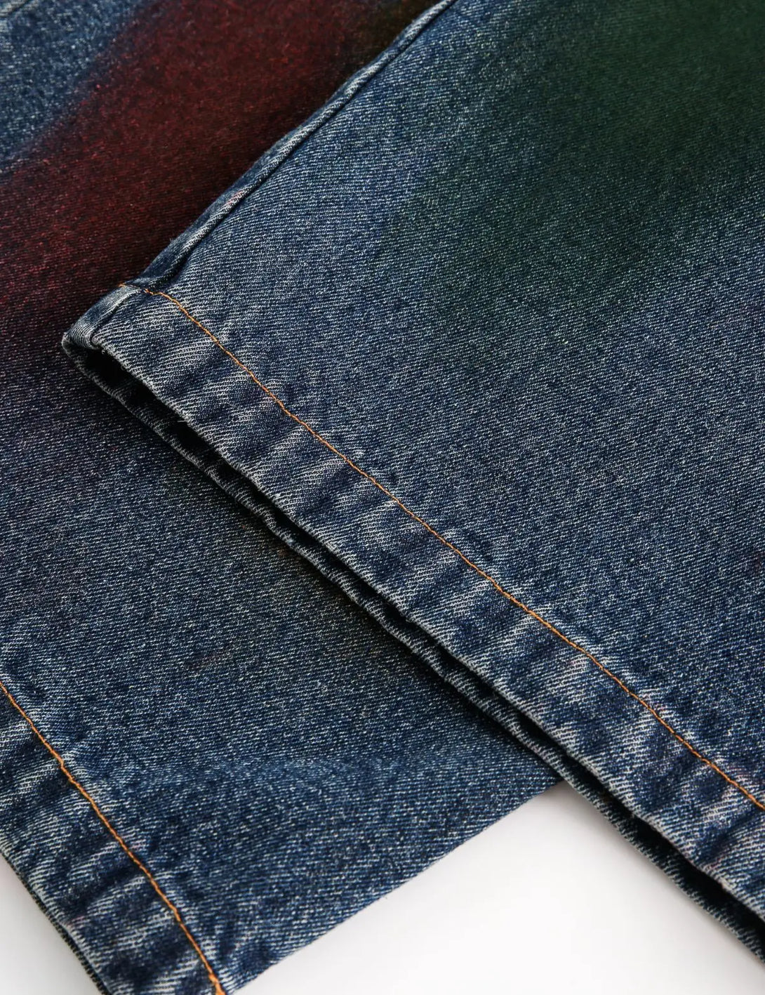 Fullneat Vintage Graffiti Wide Leg Jeans