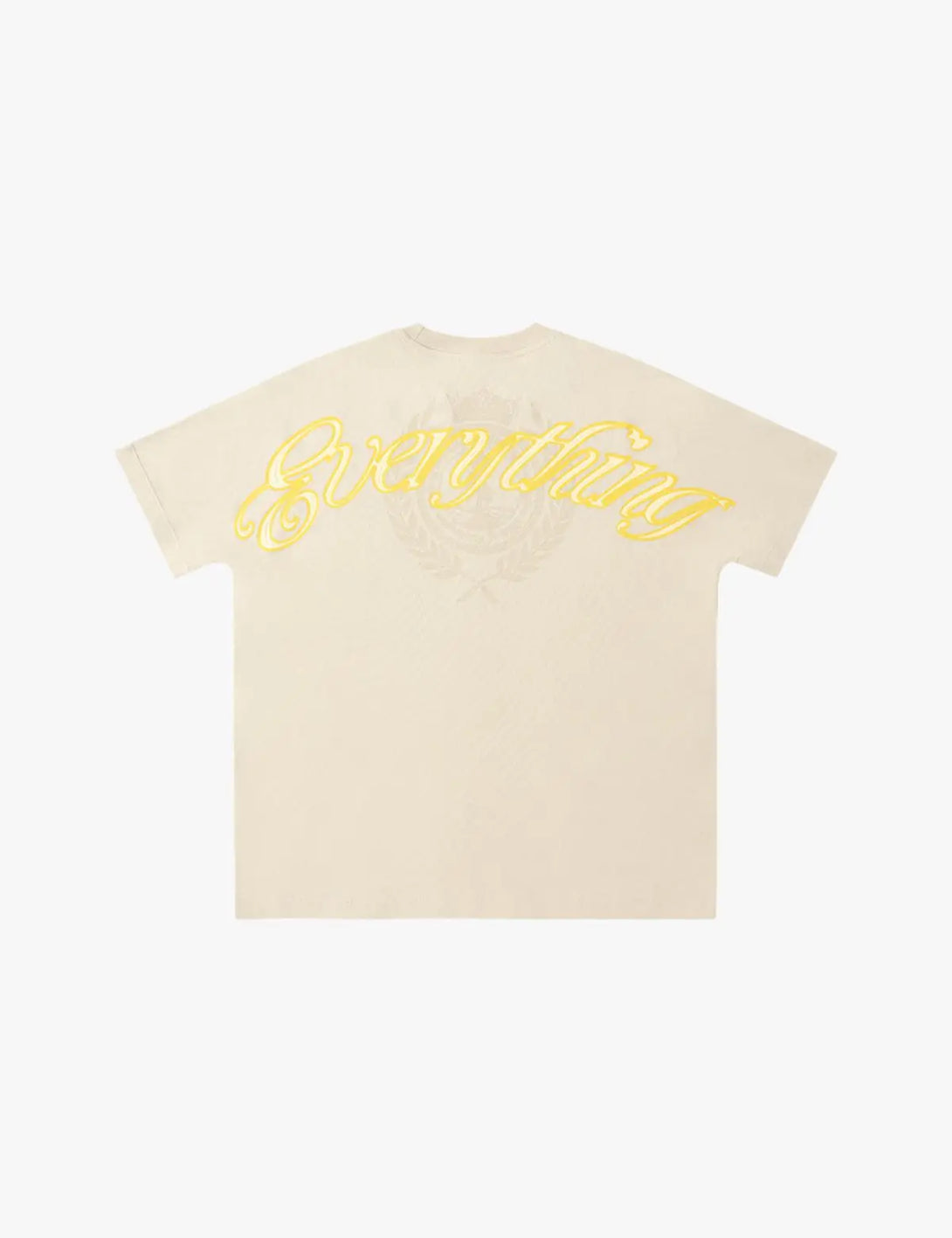Fullneat Vintage Graphic Bat Sleeves Tees - Beige