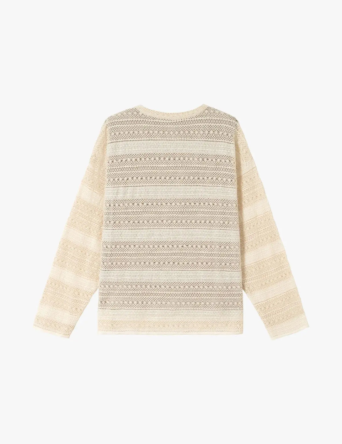 Fullneat Vintage Graphic Sheer Double Layered Pullover 