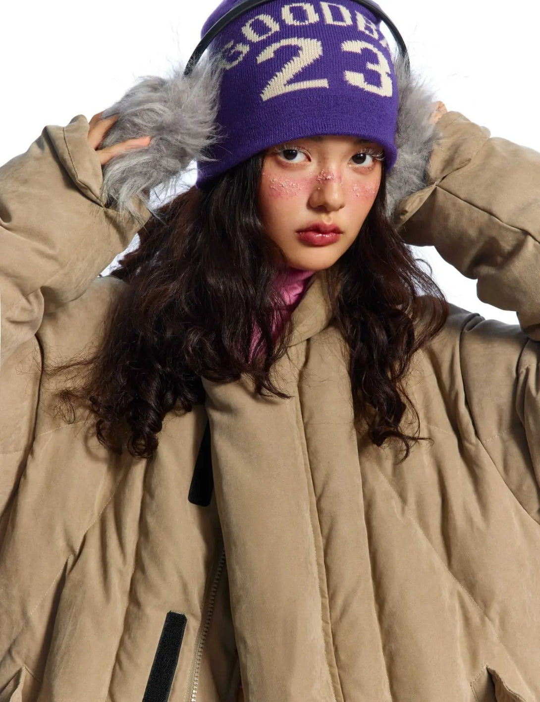 Fullneat Vintage High Collar Streetwear Puffer Jacket 