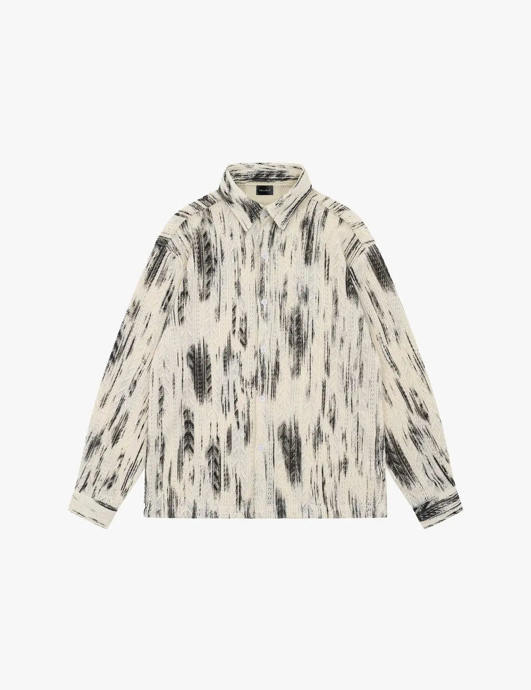 Fullneat Vintage Ink Black White Shirt - Apricot