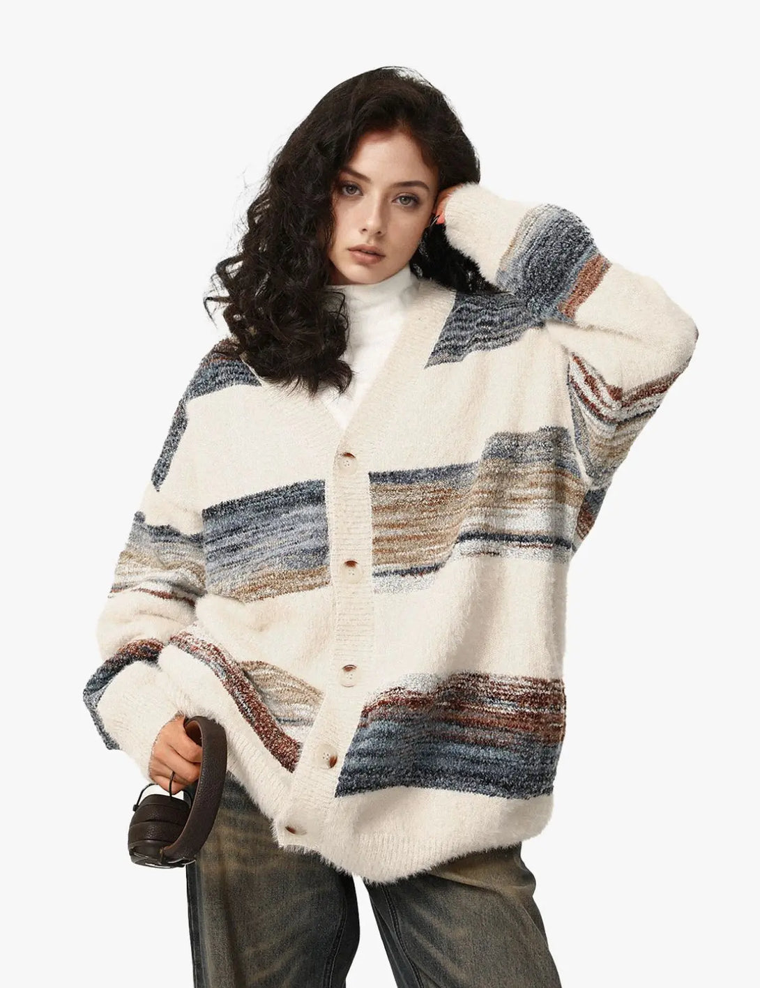 Fullneat Vintage Long Cardigan Sweater 