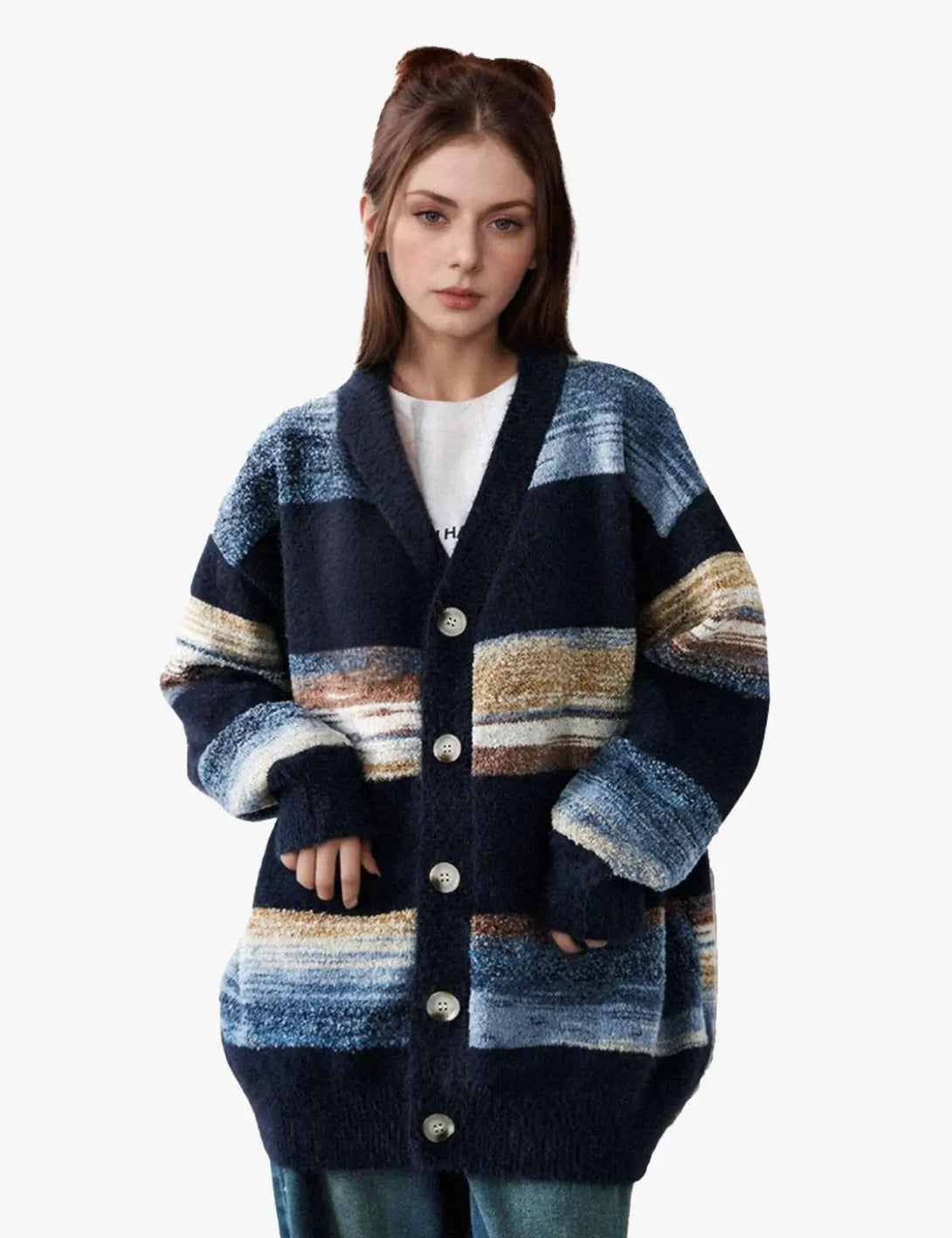 Fullneat Vintage Long Cardigan Sweater 
