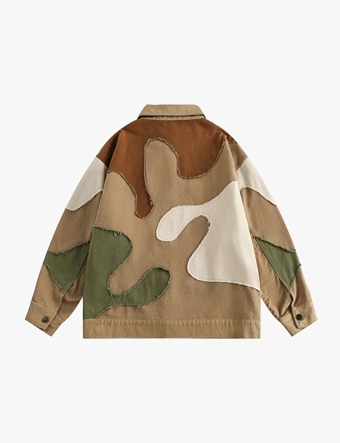 Fullneat Vintage Patchwork Camo Utility Jacket 