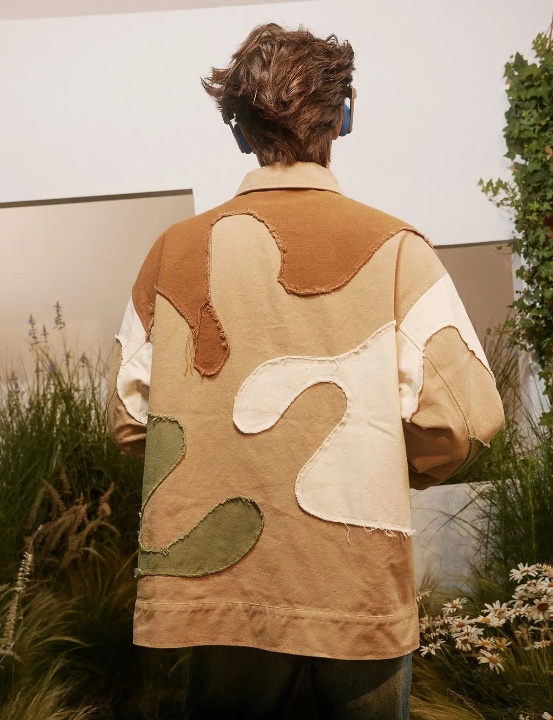 Fullneat Vintage Patchwork Camo Utility Jacket 