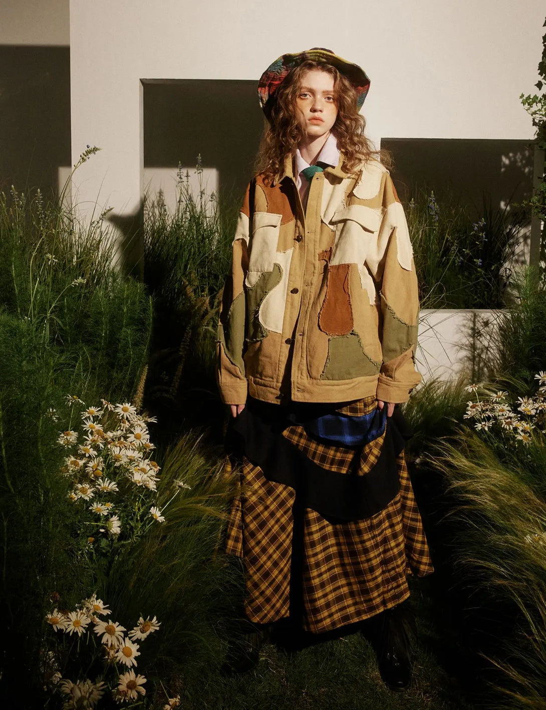Fullneat Vintage Patchwork Camo Utility Jacket 