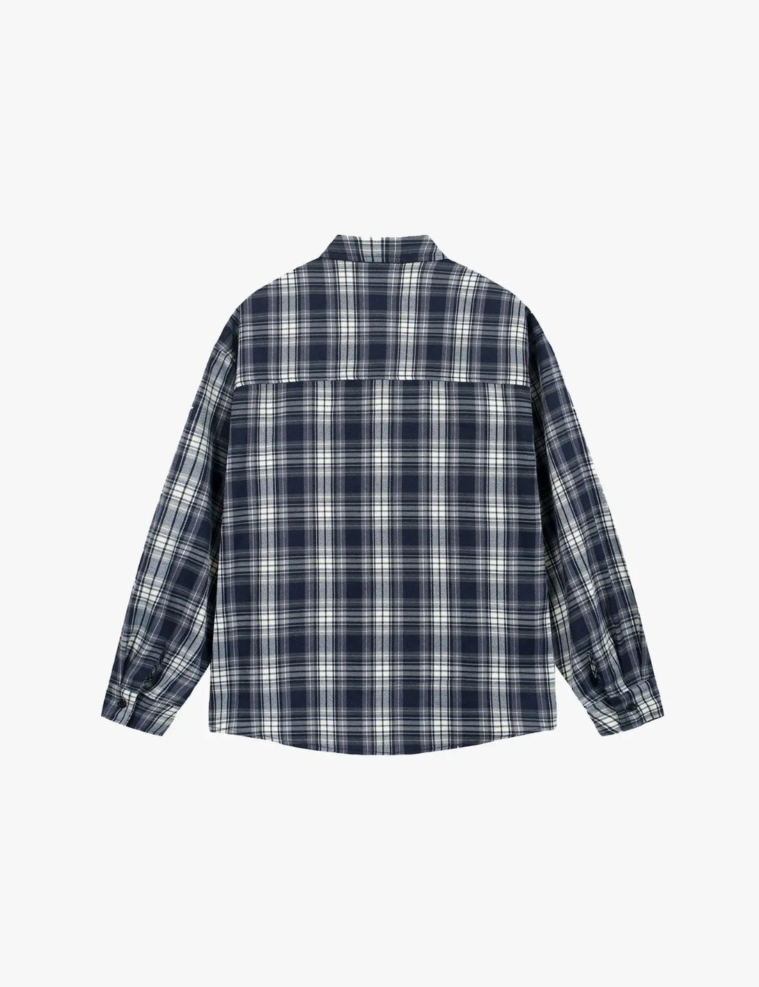 Fullneat Vintage Plaid Flannel Shirt - Back