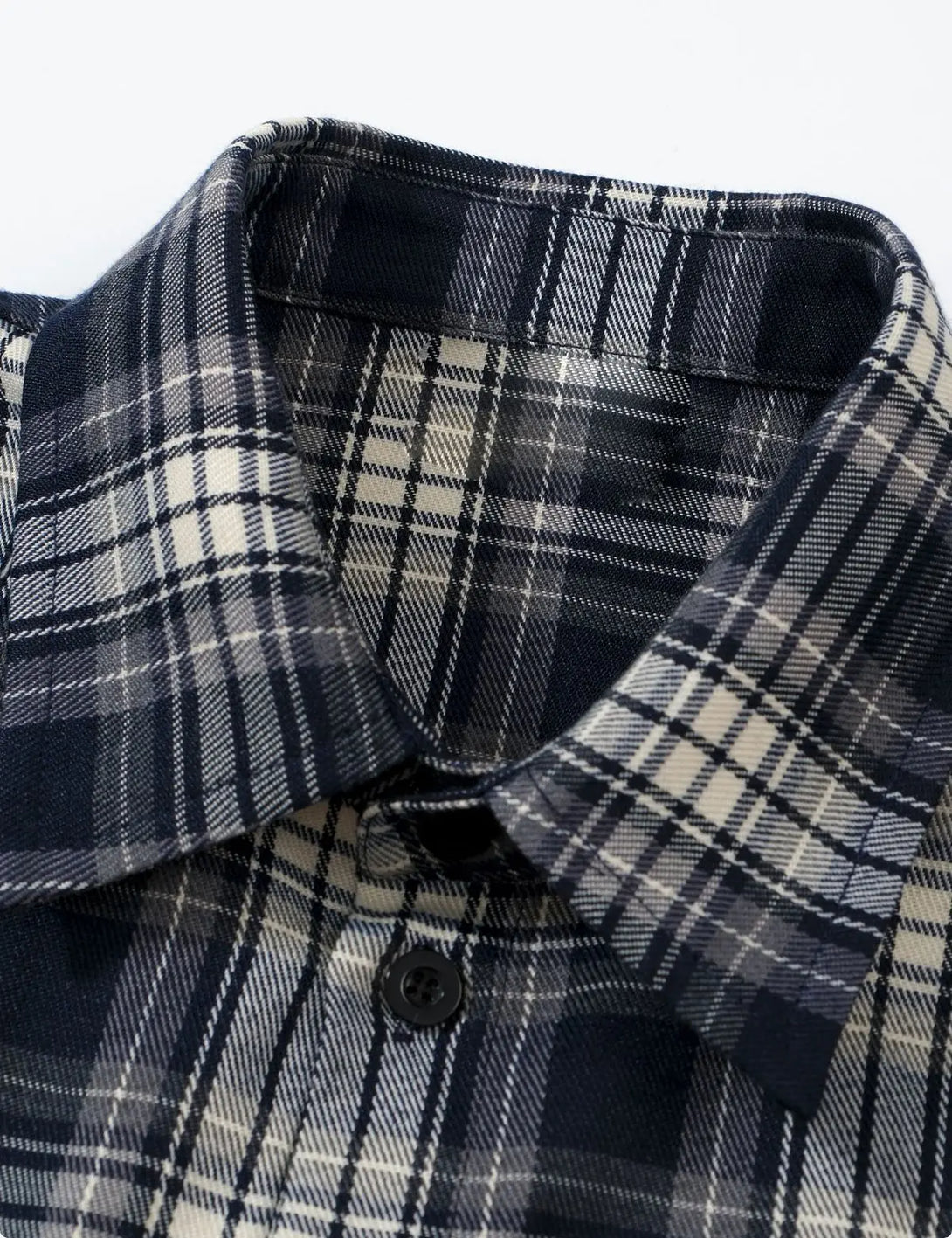 Fullneat Vintage Plaid Flannel Shirt - Details
