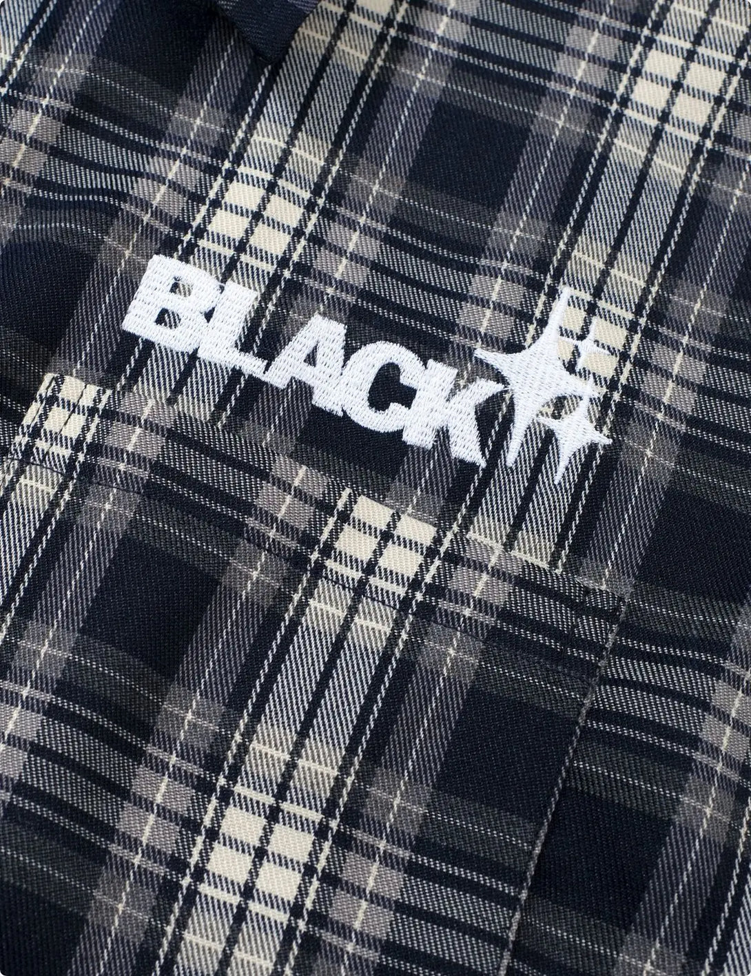 Fullneat Vintage Plaid Flannel Shirt - Details