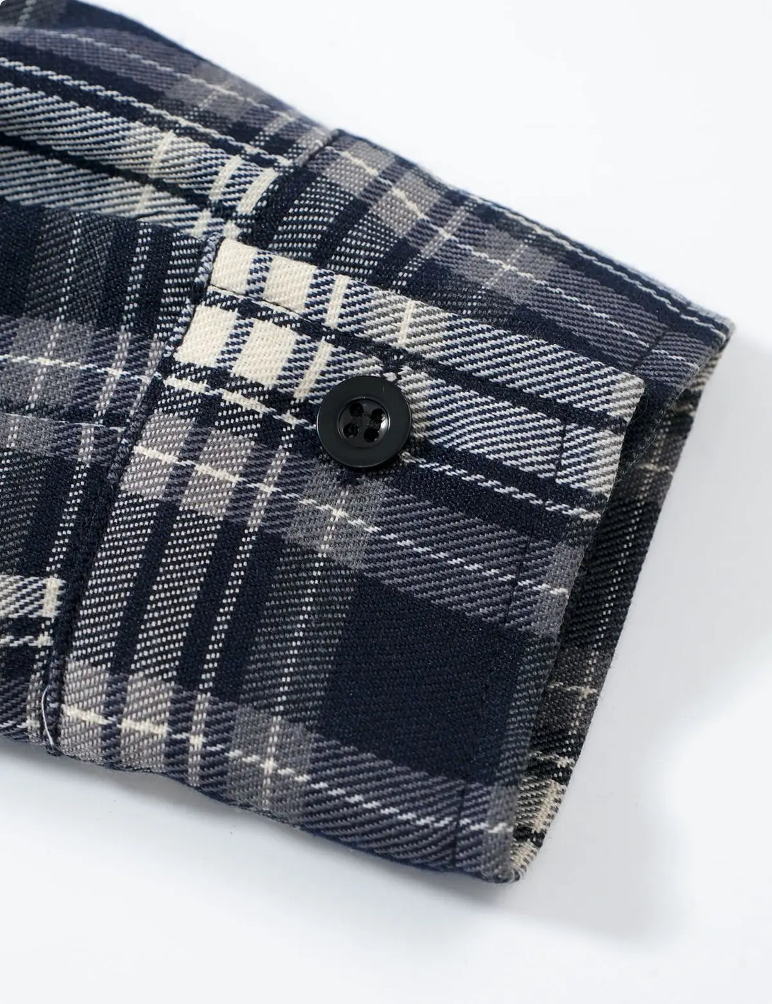 Fullneat Vintage Plaid Flannel Shirt - Details