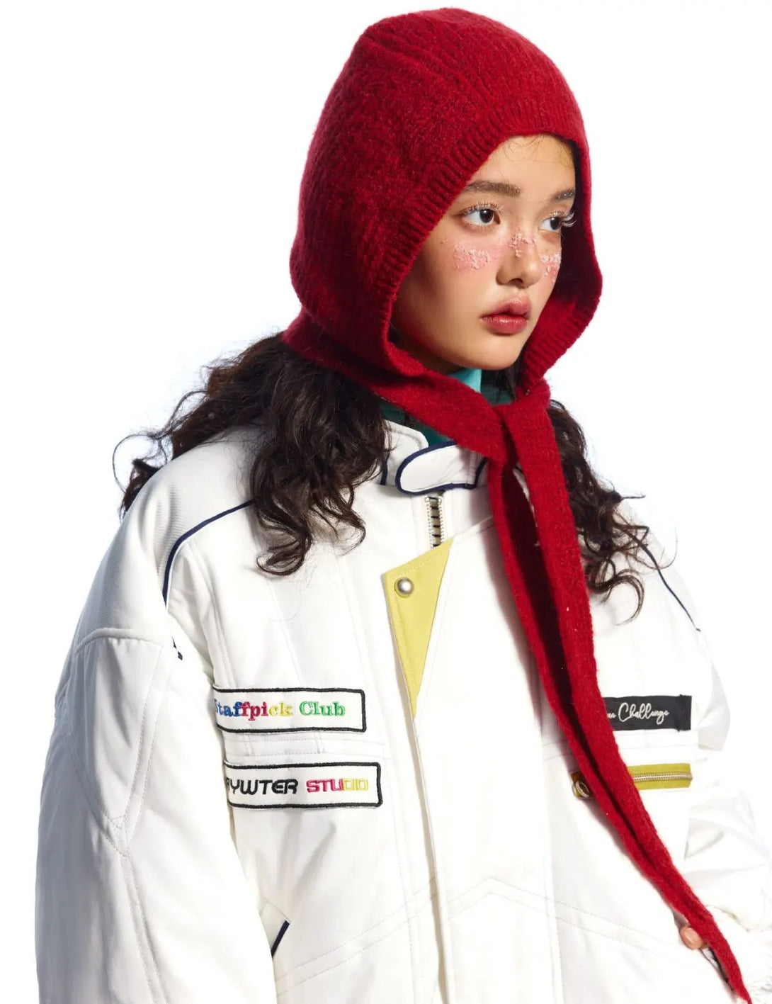 Fullneat Vintage Racing Patch Puffer Jacket 