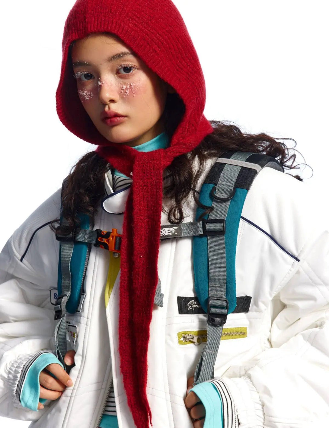 Fullneat Vintage Racing Patch Puffer Jacket 