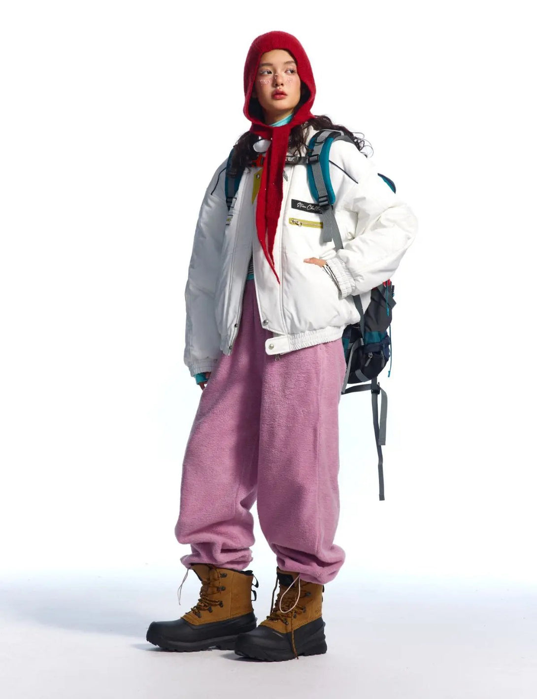 Fullneat Vintage Racing Patch Puffer Jacket 