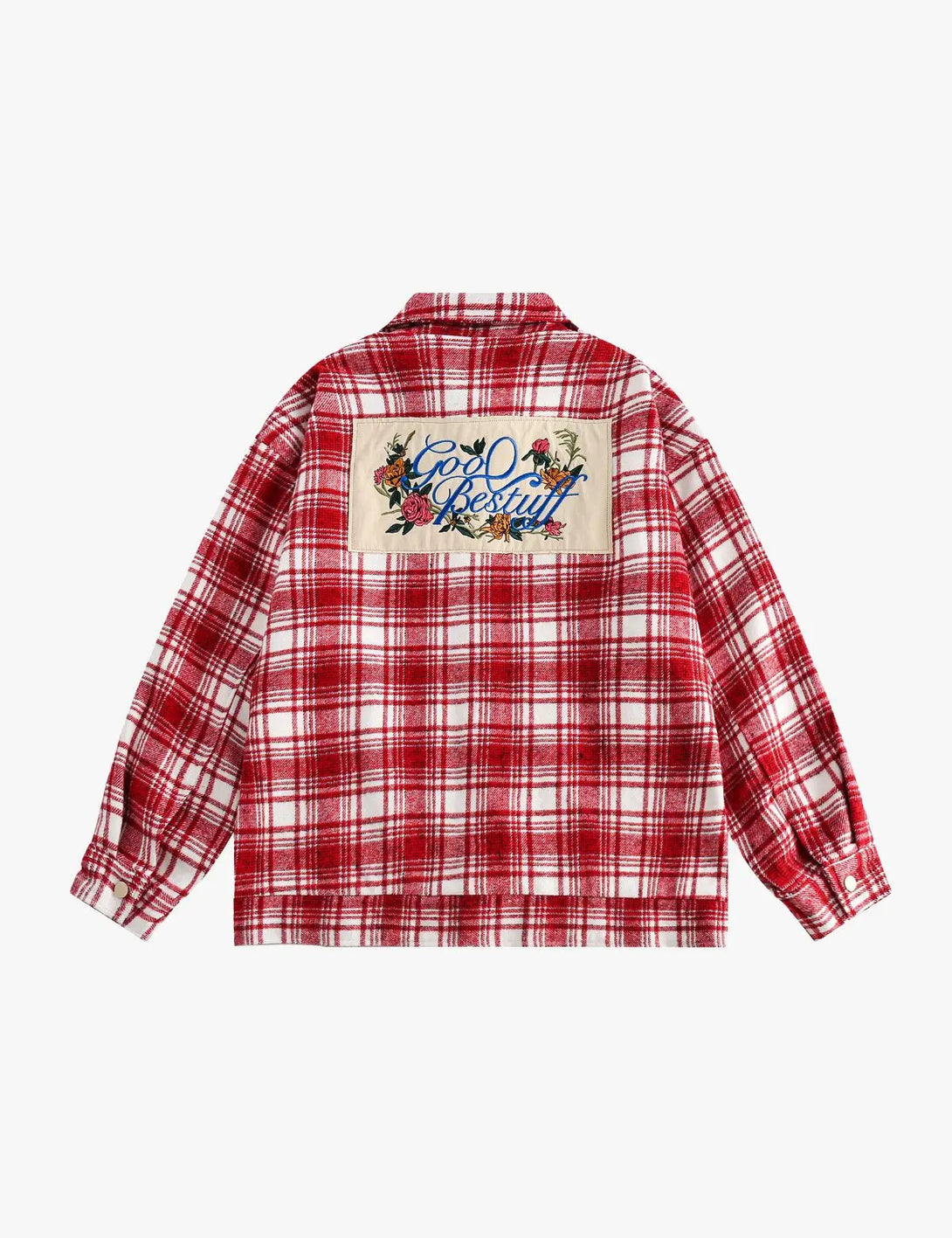 Fullneat Vintage Red Plaid Flannel Jacket 