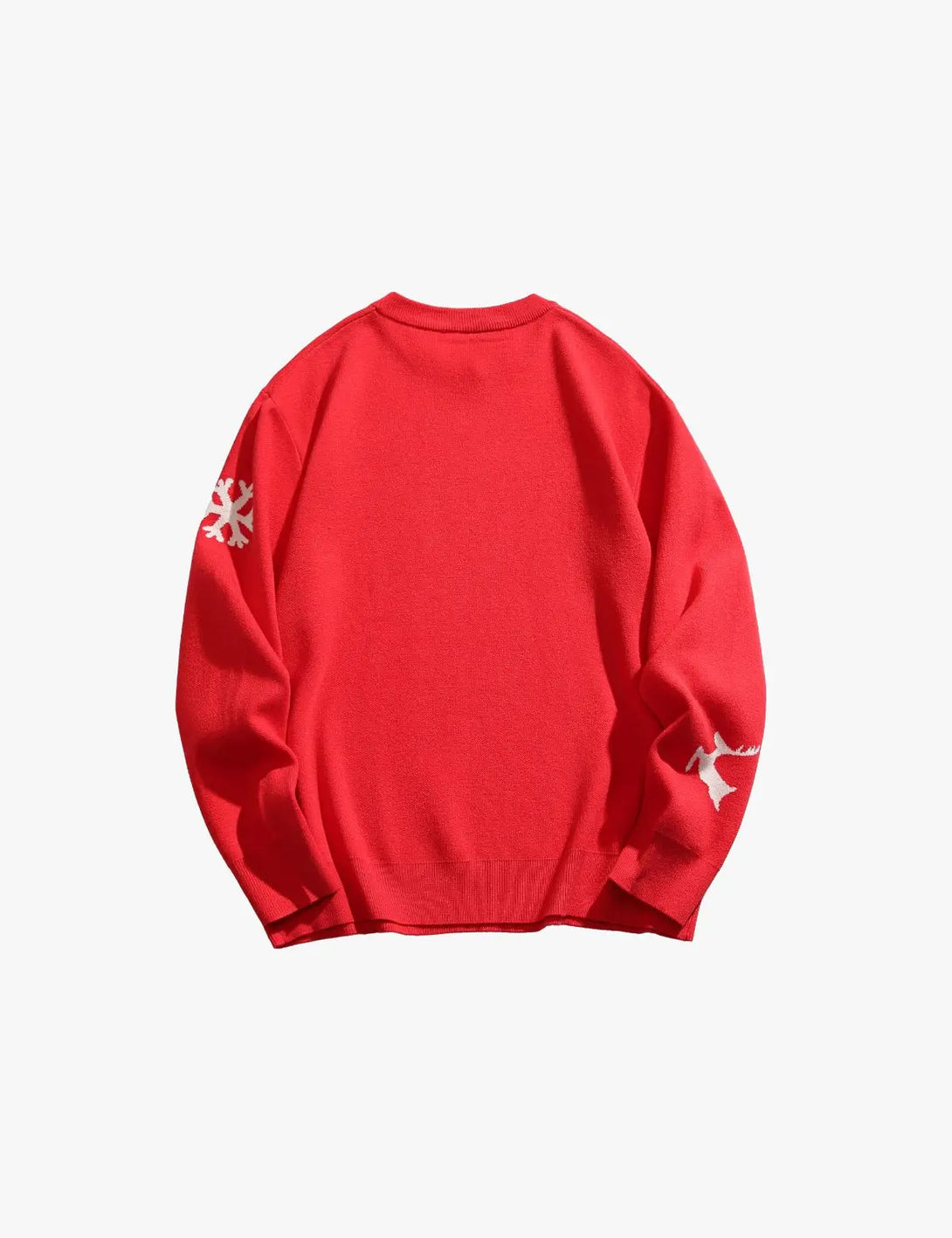 Fullneat Vintage Scarf Christmas Sweater - Back