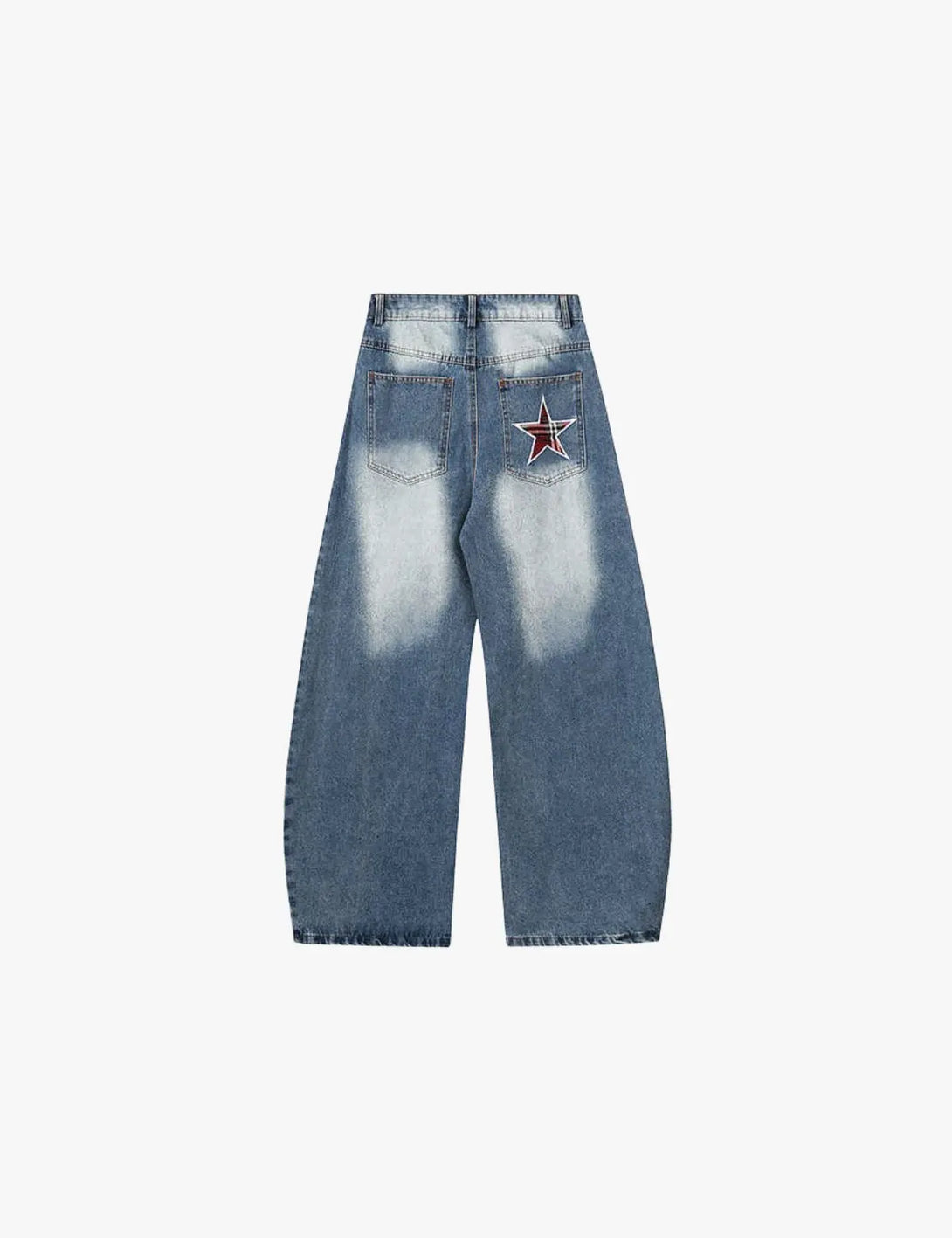 Fullneat Vintage Star Baggy Jeans - Back