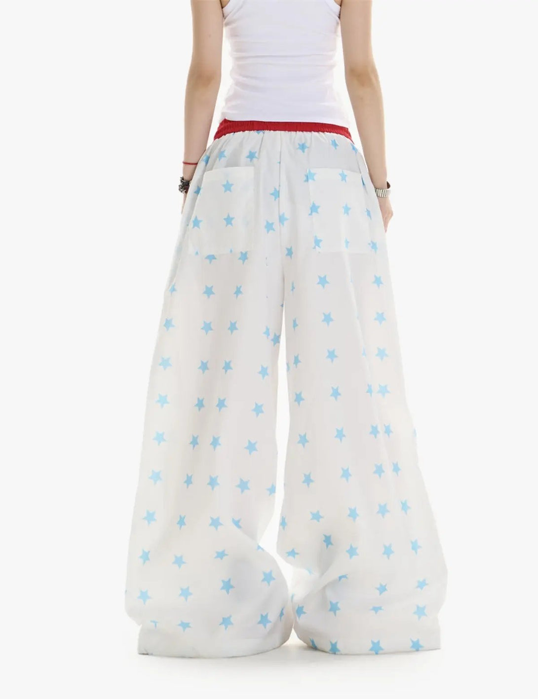 Fullneat Vintage Star Patch Wide Leg Pants 