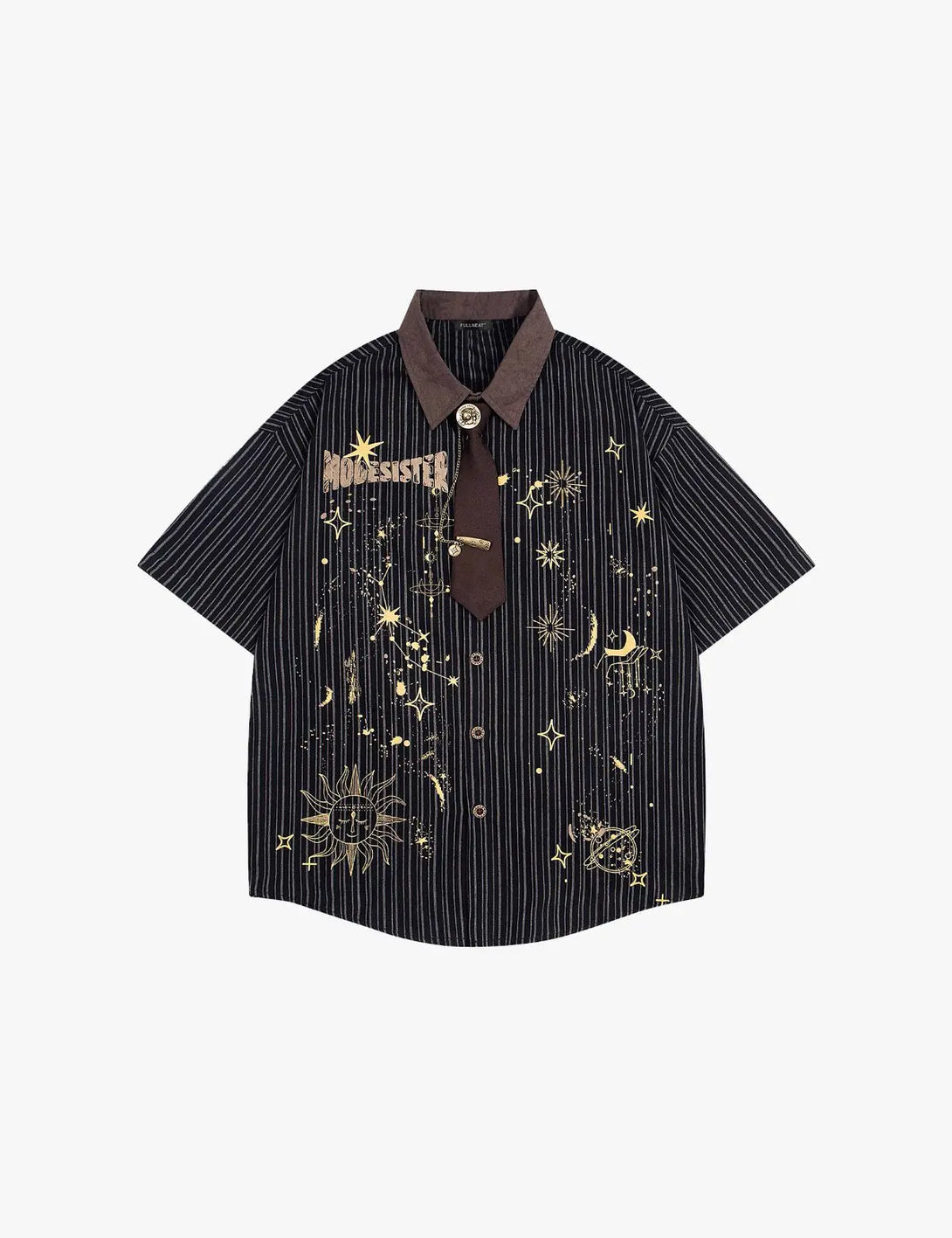 Fullneat Vintage Starry Night Graphic Shirt - Front