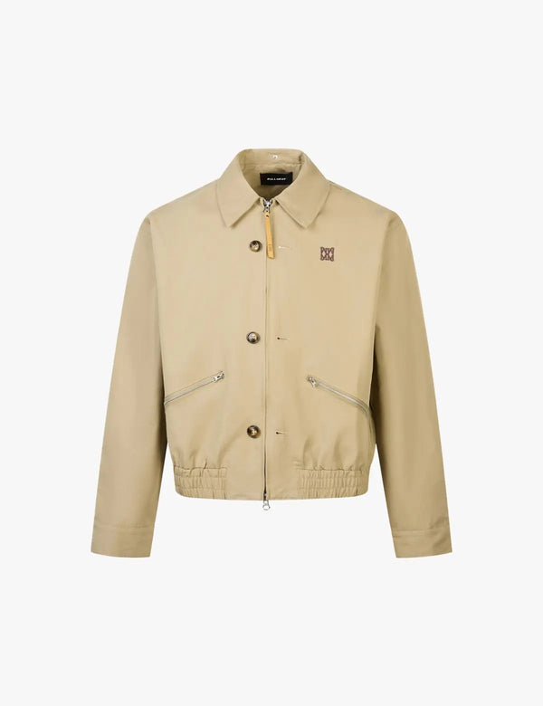 Fullneat Vintage Streetwear Zip Button Jacket 