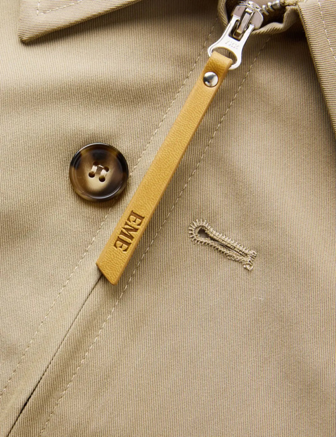 Fullneat Vintage Streetwear Zip Button Jacket 