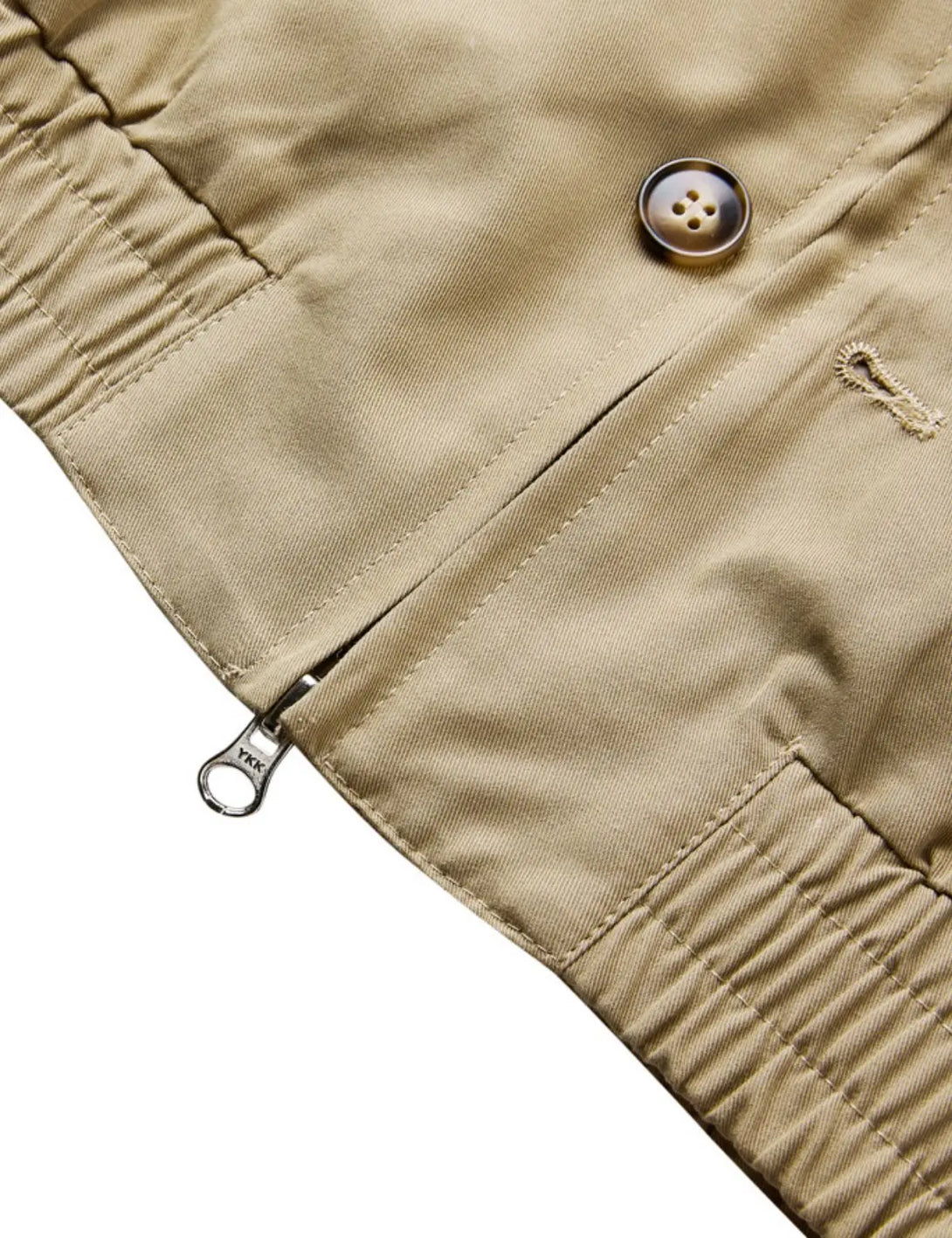 Fullneat Vintage Streetwear Zip Button Jacket 