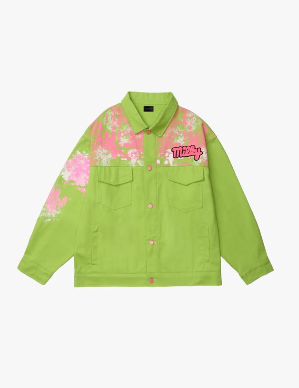 Fullneat Vintage Terry Embroidered Contrast Jacket 