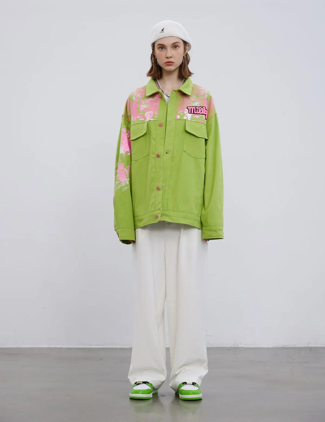 Fullneat Vintage Terry Embroidered Contrast Jacket 