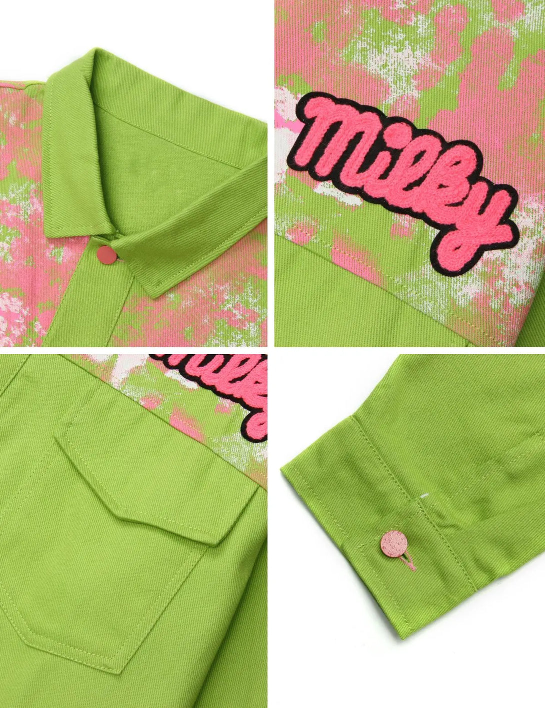 Fullneat Vintage Terry Embroidered Contrast Jacket 
